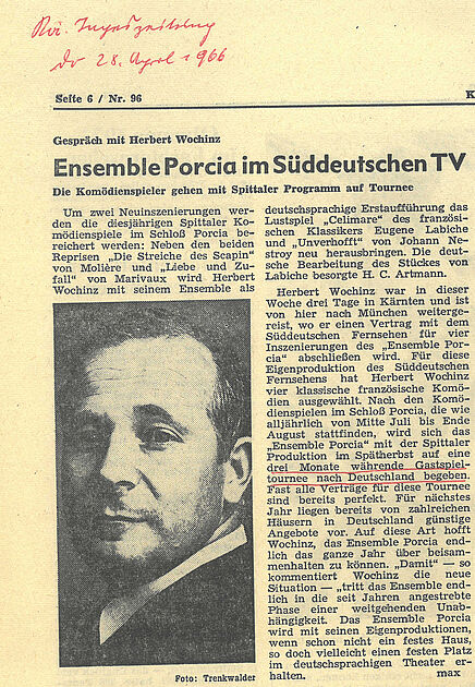 "Ensemble Porcia im Süddeutschen TV"