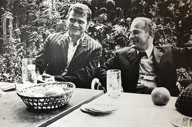 Auch privat gute Freunde: Artmann und Wochinz in Spittal an der Drau